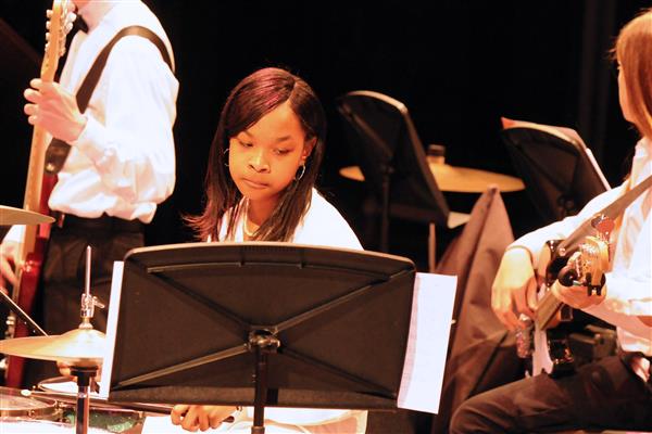 Students performing at the 2023-2024 All County Jazz Concert